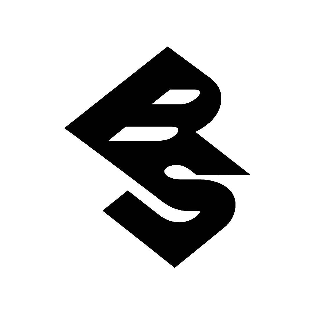 The BS monogram, drawn as a single interlocking mark