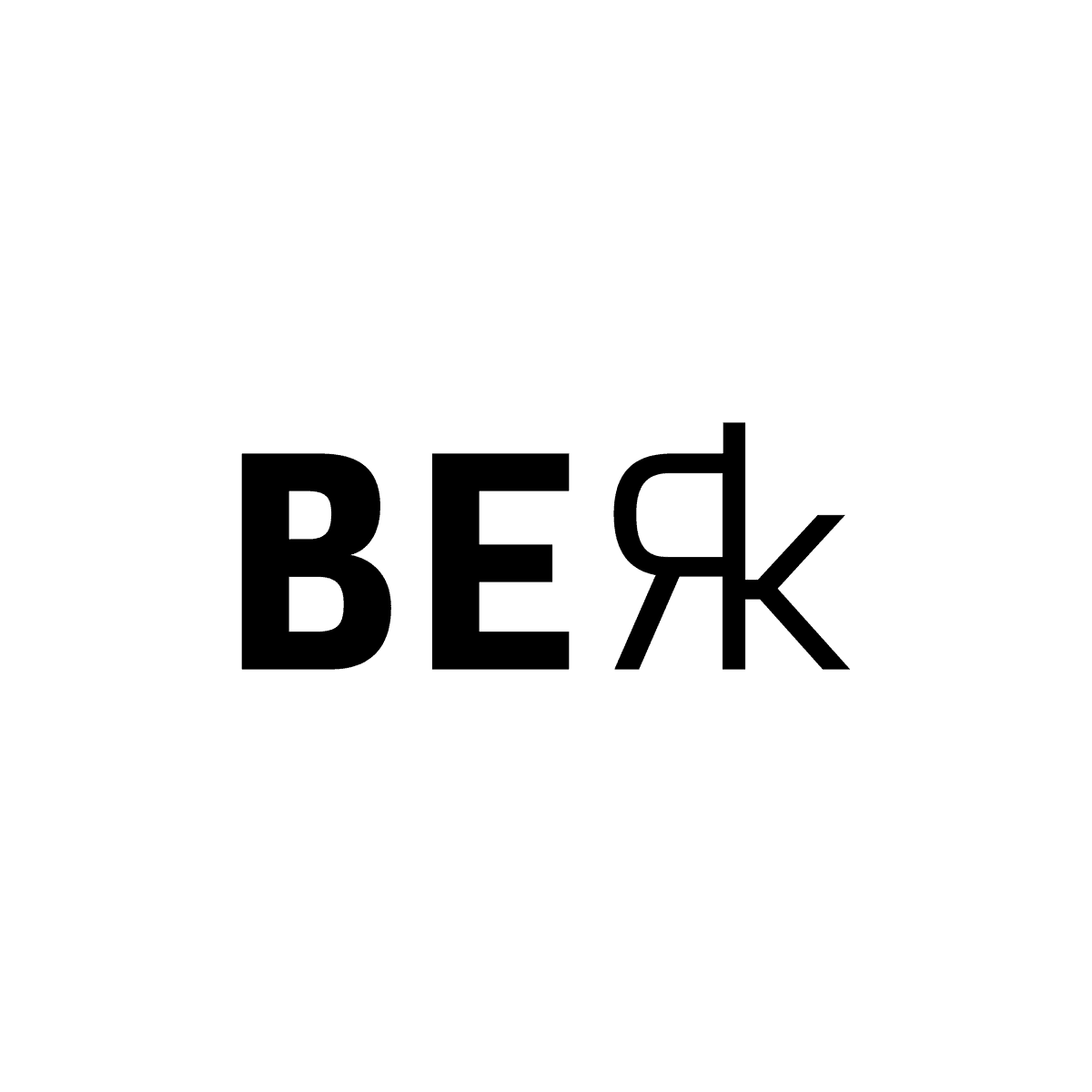 The BERK wordmark with its reversed R