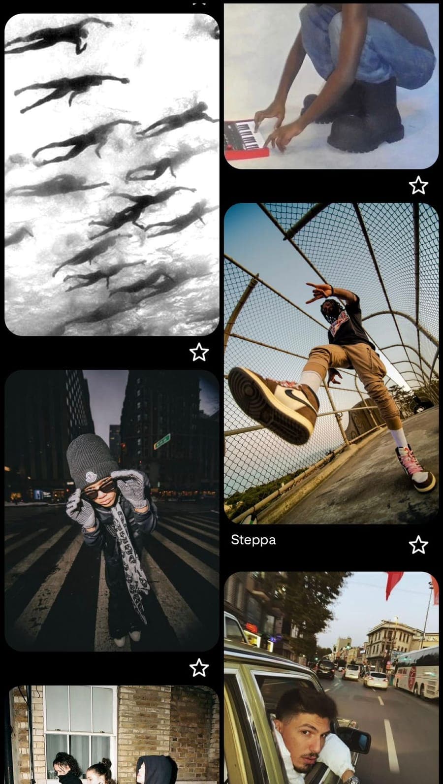 Moodboard: gesture and silhouette study