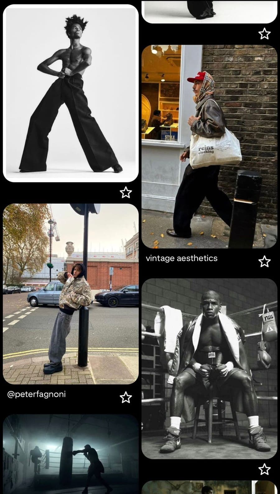 Moodboard: styling and proportion reference