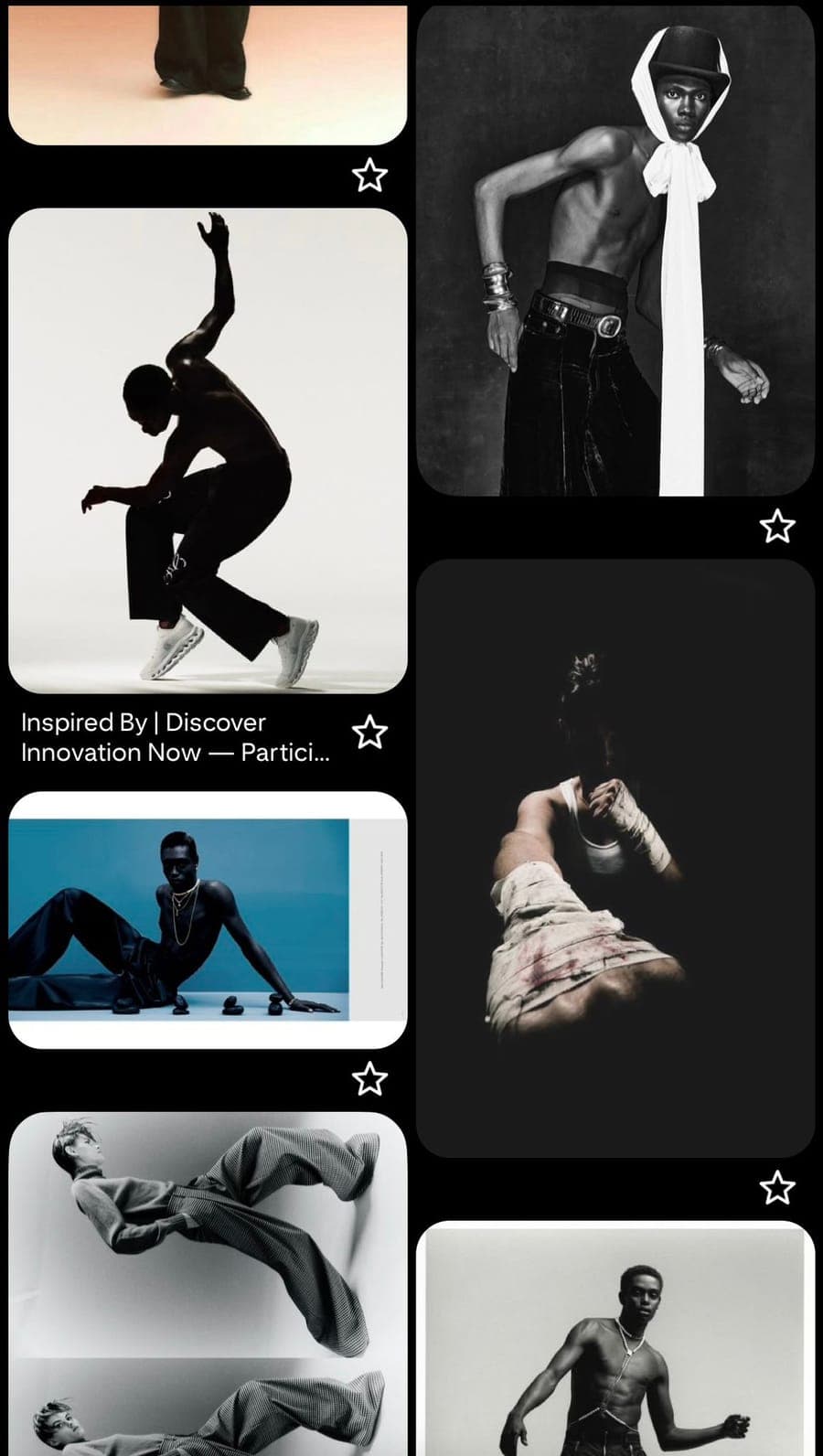Moodboard: figure and staging reference