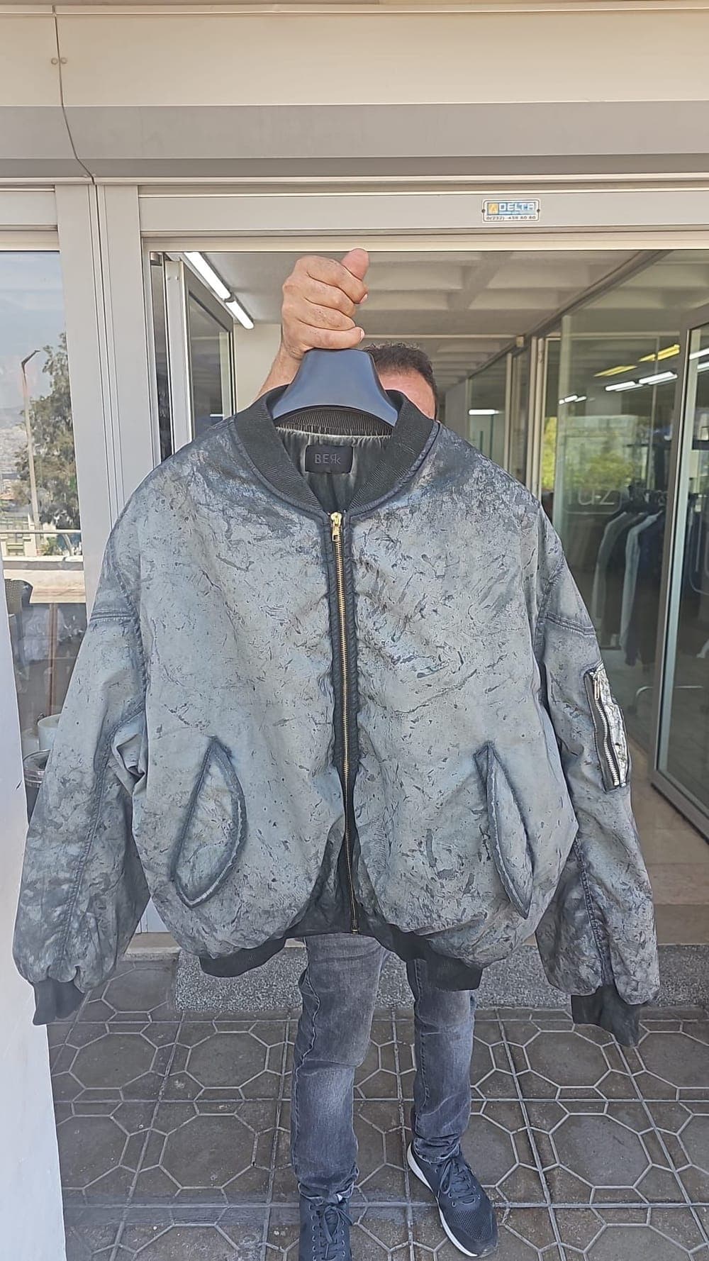 Bomber sample photographed flat