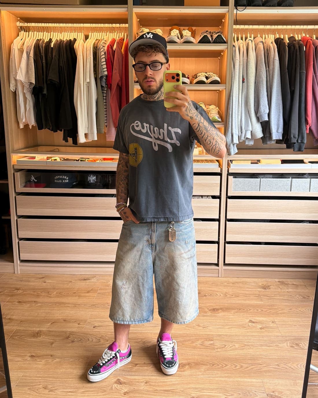 Creator post: in a wardrobe room