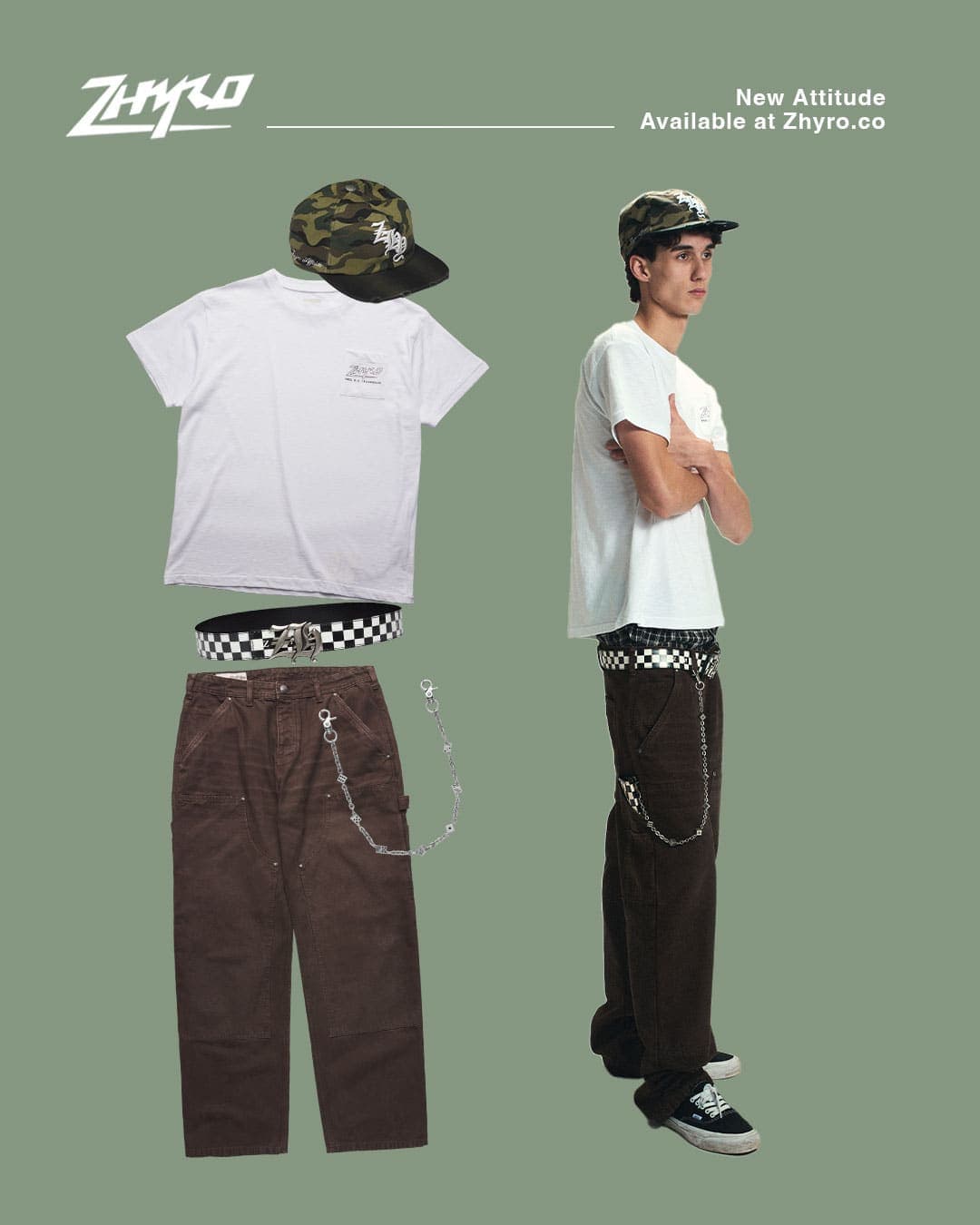 Paid creative: outfit collage, one