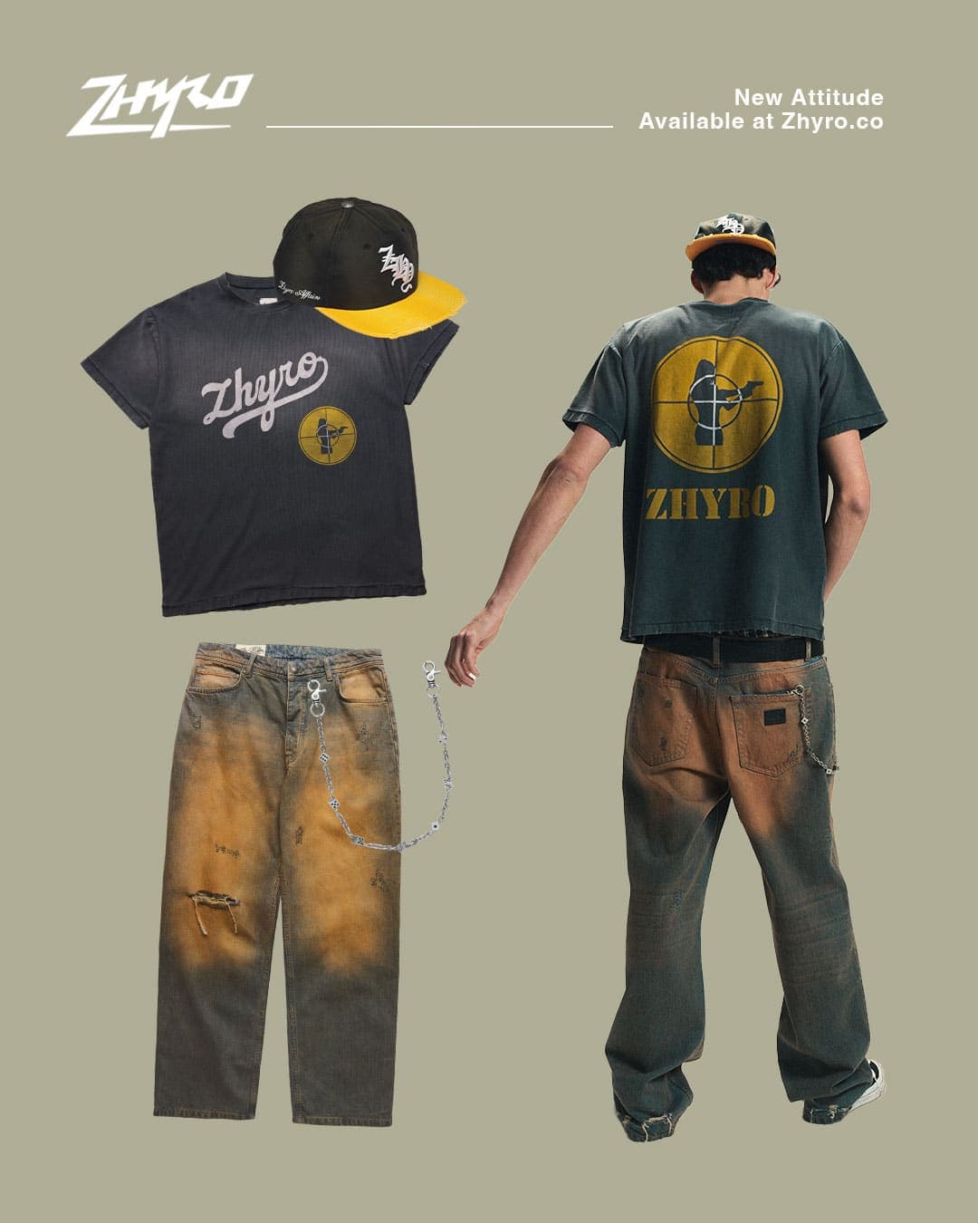 Paid creative: outfit collage, two